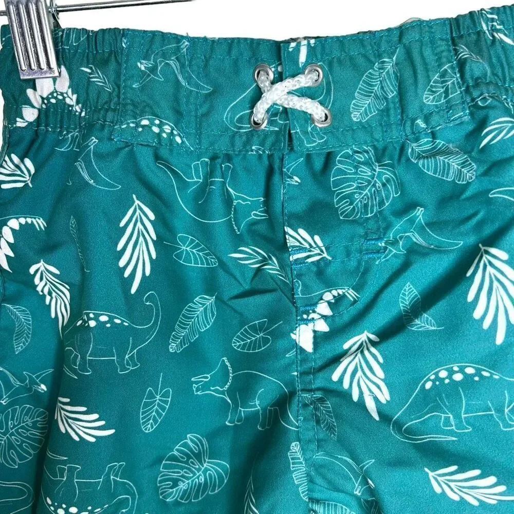 NEW Dot Dot Smile Short Sleeve Rash guard and Trunks Dino Swim Set 5/6